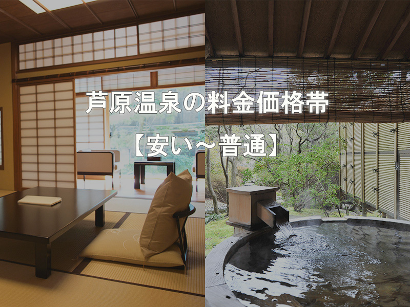 あわら温泉旅館の和室とお風呂