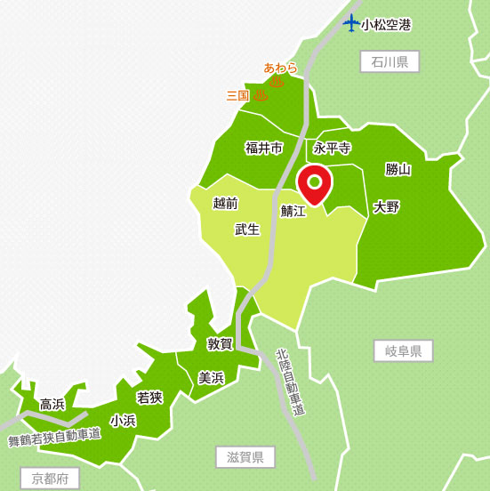 かわだ温泉の位置