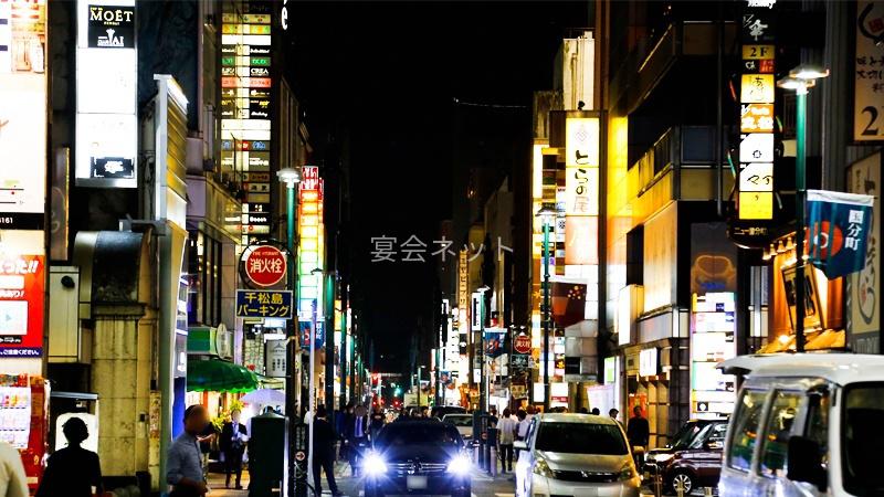 仙台の夜繁華街