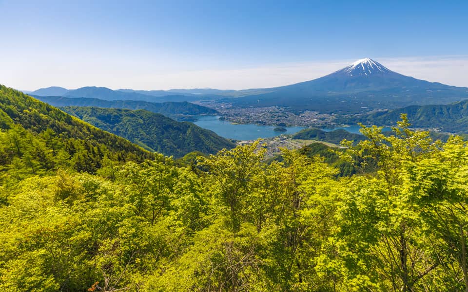 新道峠からの富士山