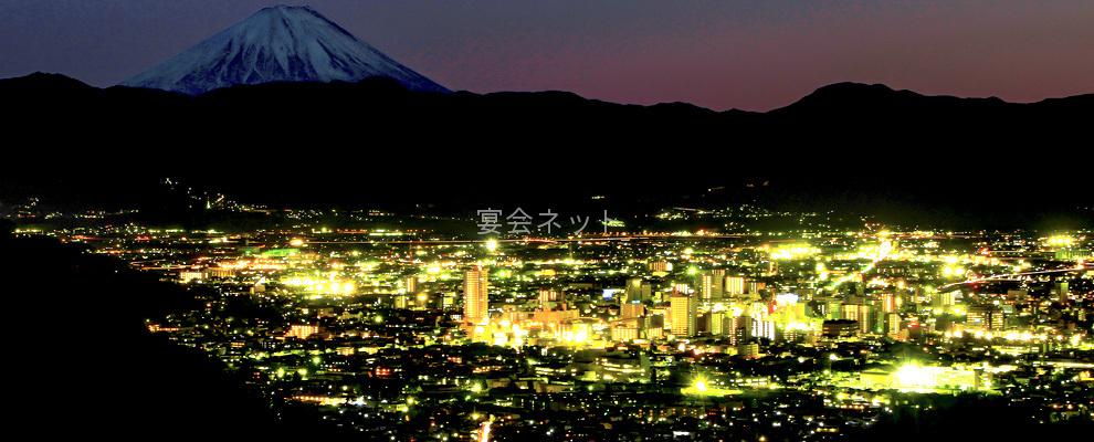 甲府盆地の夜景