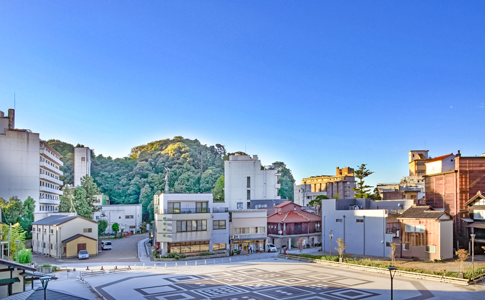粟津温泉の光景