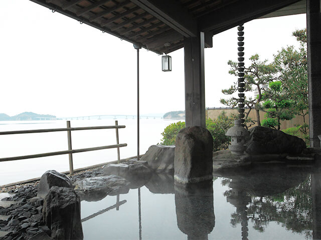 石川県　和倉温泉　露天風呂