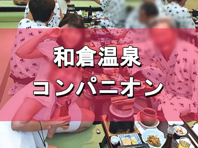 コンパニオンと楽しむ様子