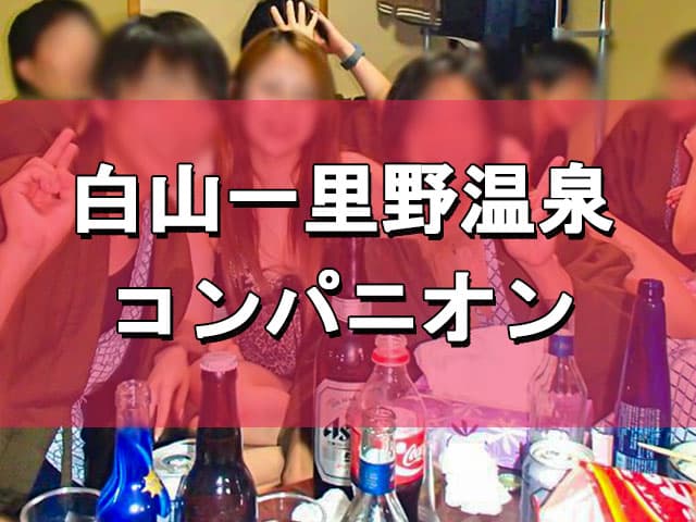 コンパニオンと楽しむ様子