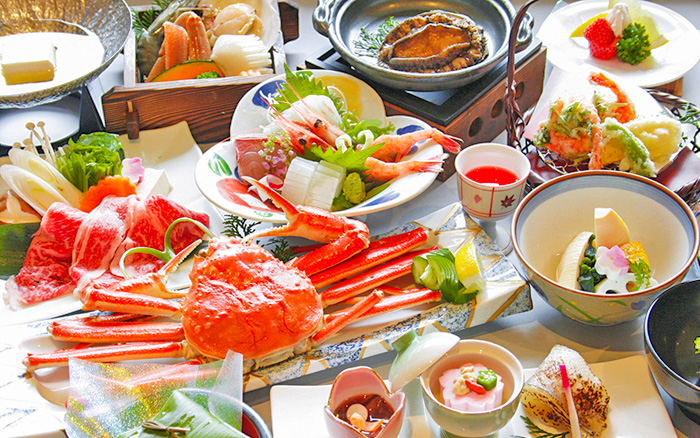 片山津温泉の宴会に出てくる料理