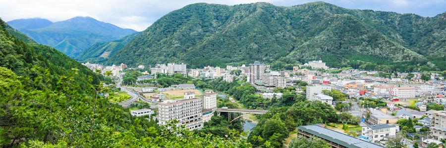 鬼怒川温泉の風景
