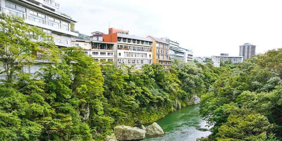 鬼怒川温泉の旅館の風景