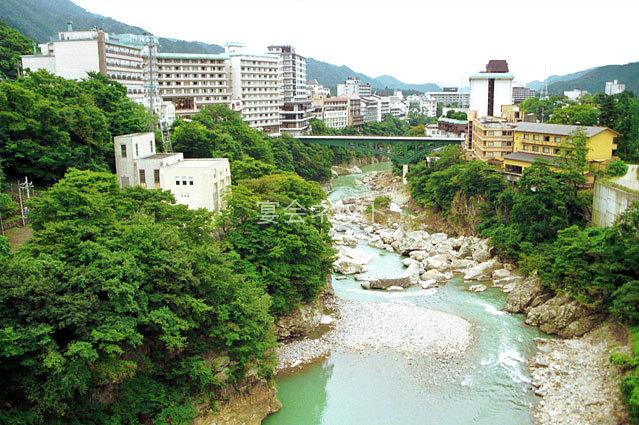 鬼怒川温泉の風景