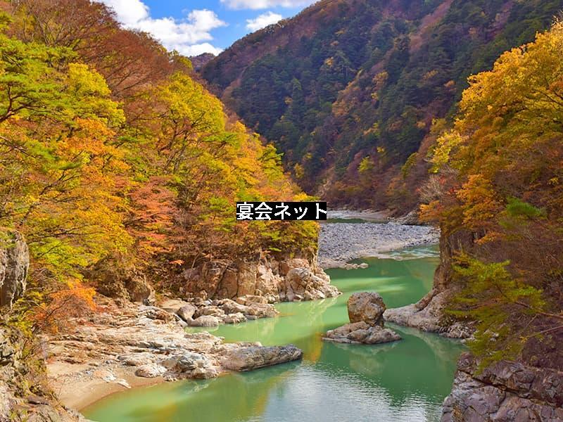龍王峡の紅葉