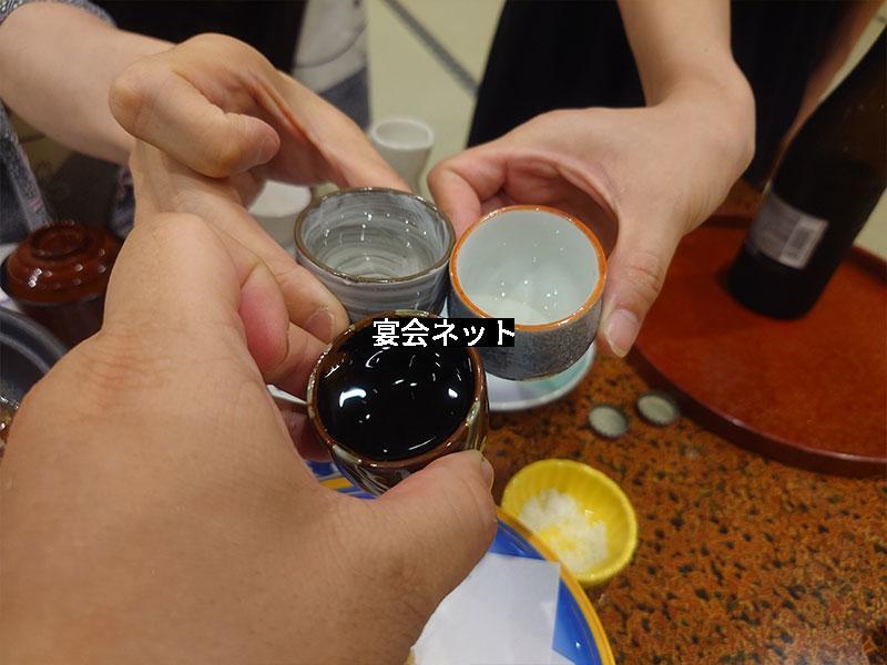 日本酒で乾杯