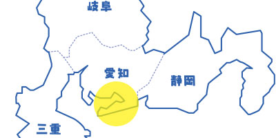 蒲郡の地図