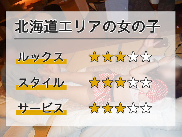 北海道エリアの女の子の評価