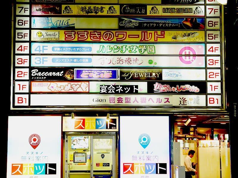 すすきのキャバクラ看板