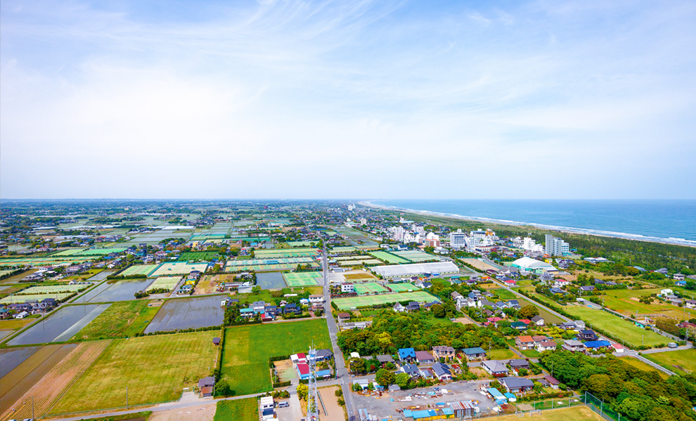白子温泉の景色