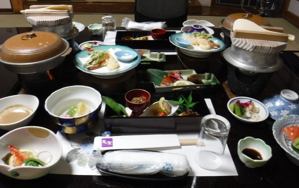 山梨県 石和温泉 ホテル花京 料理