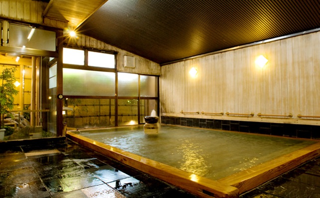 山梨県 石和温泉 ホテル花京 風呂