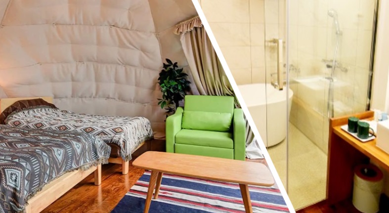 静岡県 伊豆半島 グランピング 部屋