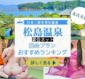 松島の景色と女性