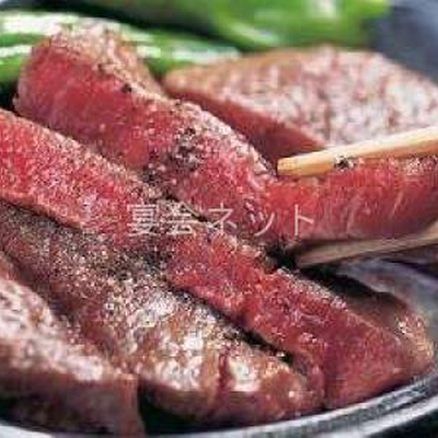 前沢牛ステーキ - ホテル偕楽苑