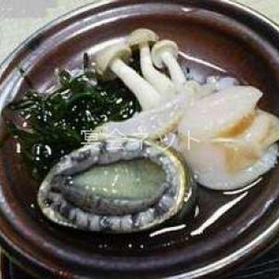 鮑の踊り焼き - ホテルニュー下風呂
