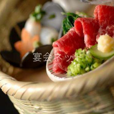 米沢牛刺し - はたごの心　橋本屋