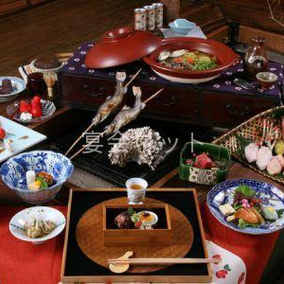 料理 - かやぶきの郷薬師温泉　旅籠