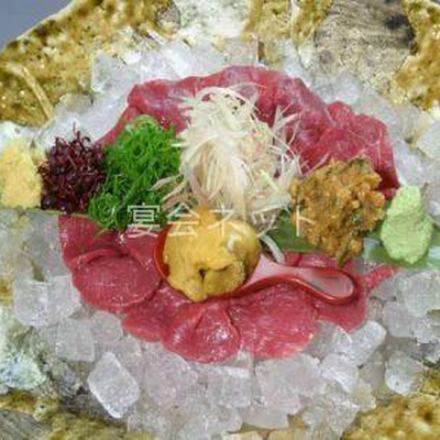 馬刺しのたたき - 旅館すぎもと