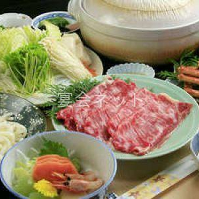 上州牛のしゃぶしゃぶ - 明野屋旅館