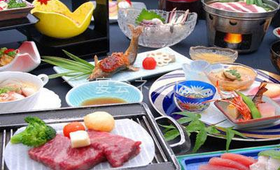 料理 - 亀山亭ホテル