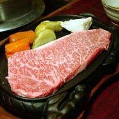 飛騨牛鉄板焼きステーキ - 旅館　飛騨牛の宿