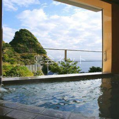 半露天風呂 - 海辺の宿 恵比寿