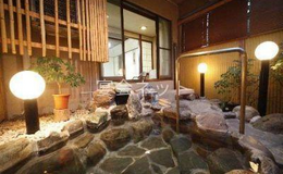 客室露天風呂 - 湯宿みかんの木