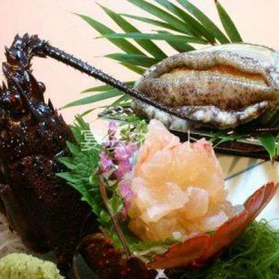伊勢エビ　あわび - 湯宿みかんの木