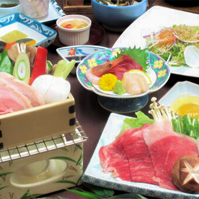 W肉会席 - 旬樹庵　若の湯