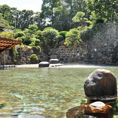 庭園混浴大露天風呂 - 玉造温泉　湯之助の宿　長楽園
